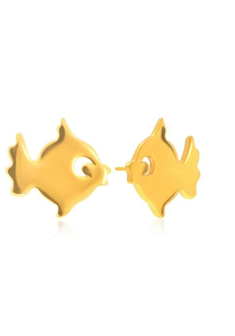 Indya X Senco Tastic Fish Kids Gold Studs Earrings