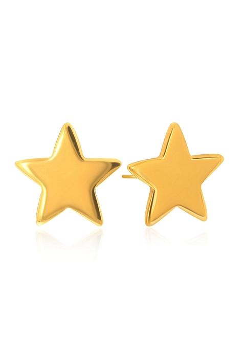 Indya X Senco Shooting Stars Kids Gold Studs Earrings