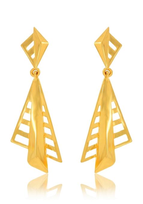 Indya X Senco Egyptian Lustre Gold Earrings