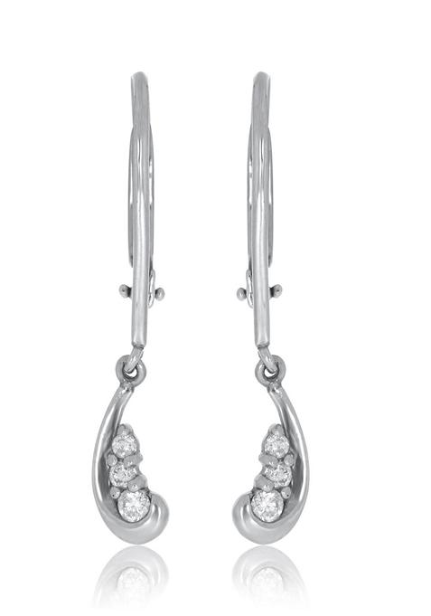 Indya X Senco The Hook Platinum Hoop Earrings