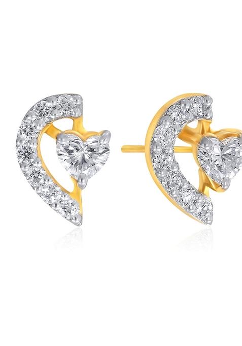 Indya X Senco Dearest Dazzle Diamond Studs Earrings