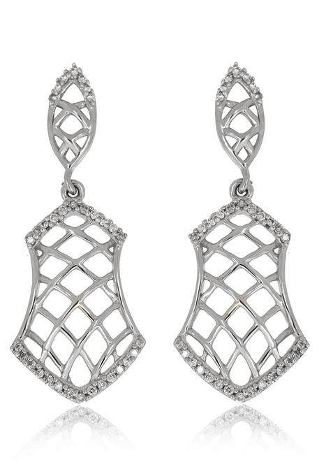 Indya X Senco Venus Charisma Diamond Drop Earrings