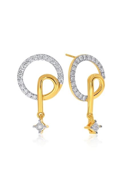 Indya X Senco Refined Chic Glow Diamond Drop Earrings