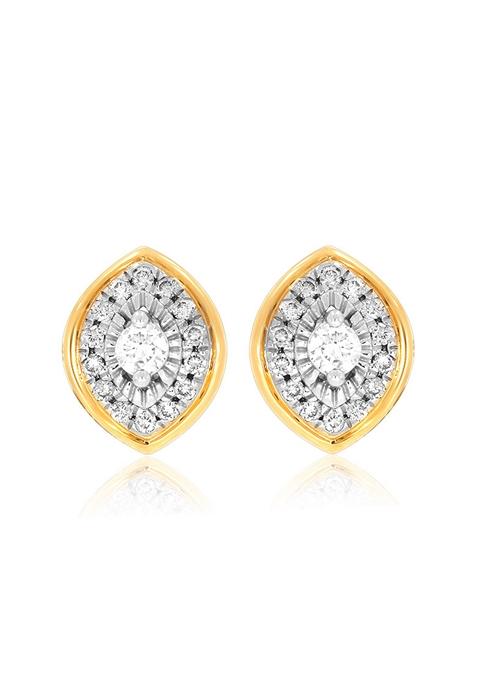 Indya X Senco The Sparkling Eye Diamond Studs Earrings