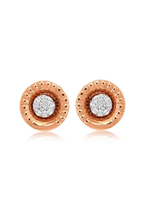 Indya X Senco Chakras Of Vision Diamond Studs Earrings