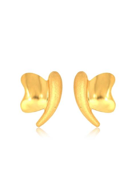 Indya X Senco Lovable Fly Gold Baby Studs Earrings