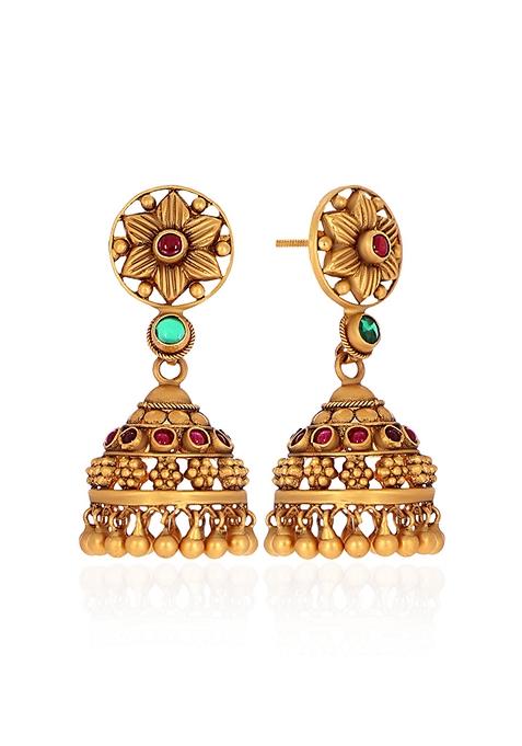 Indya X Senco Gold 22K Yellow Gold Earrings
