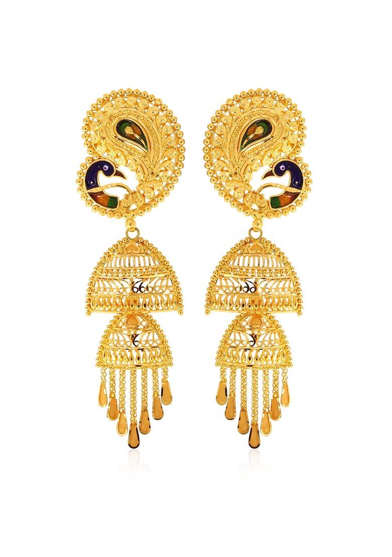 Senco Kaan Ka Jhumka Design Images Earring Design Of Senco Gold