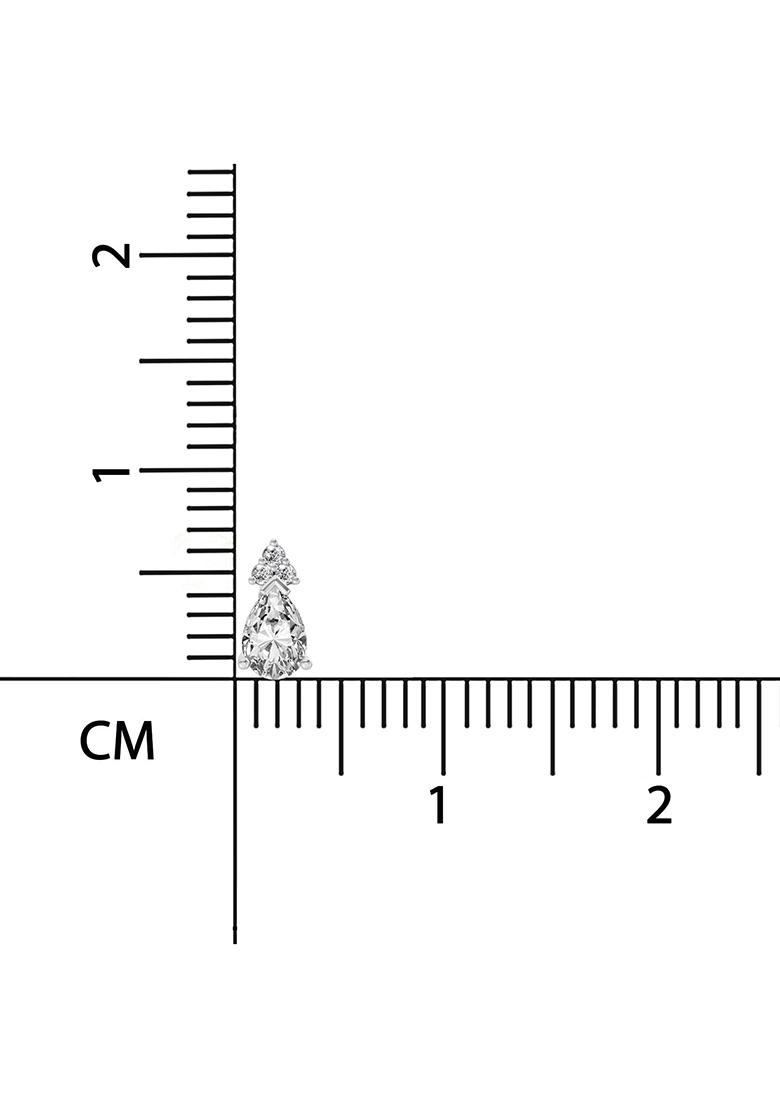 14Kt Yellow Gold Lab Grown Diamond 0.75 Carat Pear Stud Earrings For Women