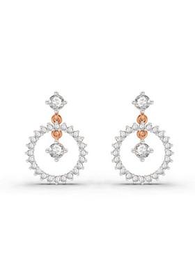 14Kt Rose Gold Lab Grown Diamond 0.80 Carat Drop Earrings For Women