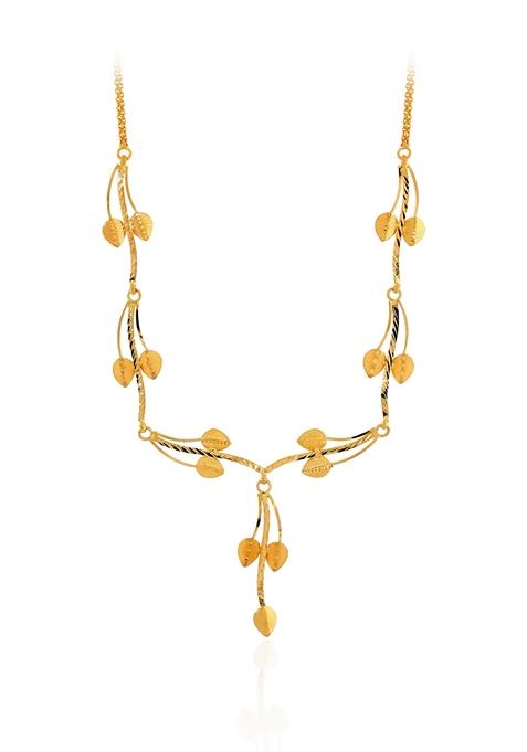 Indya X Senco 22K Yellow Gold Sleek Necklace