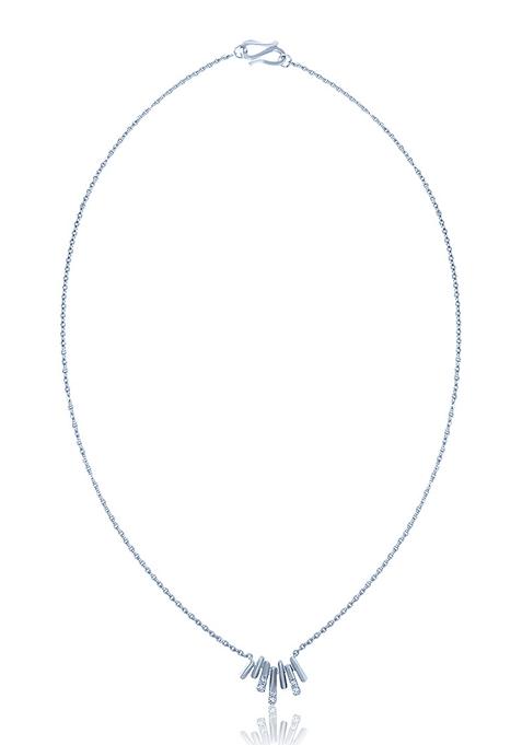 Indya X Senco Desirable Gracious Platinum Necklace