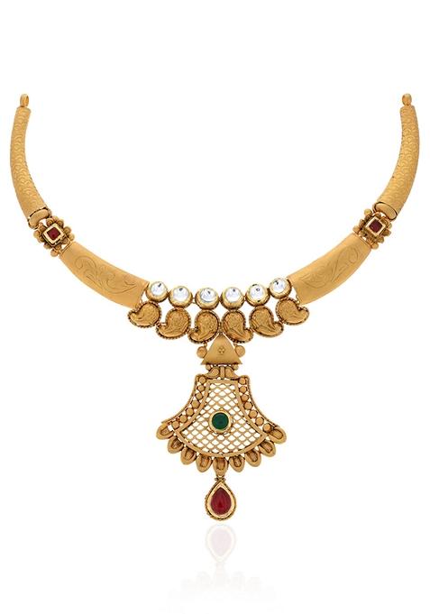 Indya X Senco Gold 22K Yellow Gold Necklace