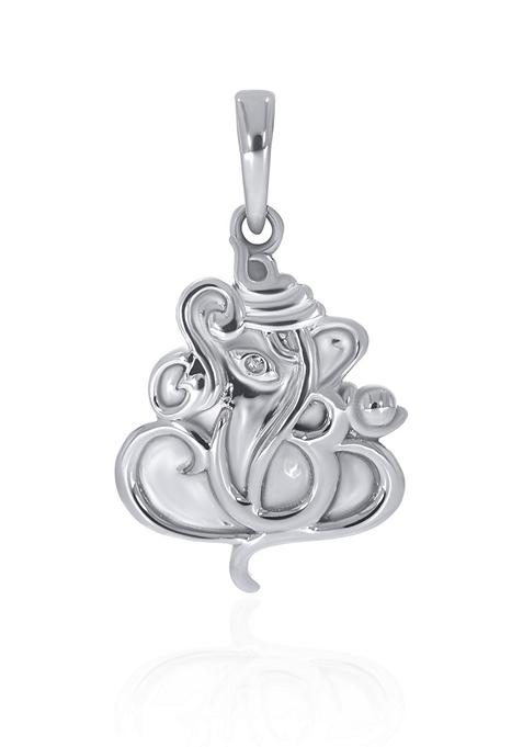 Indya X Senco Divine Platinum Ganesha Pendant