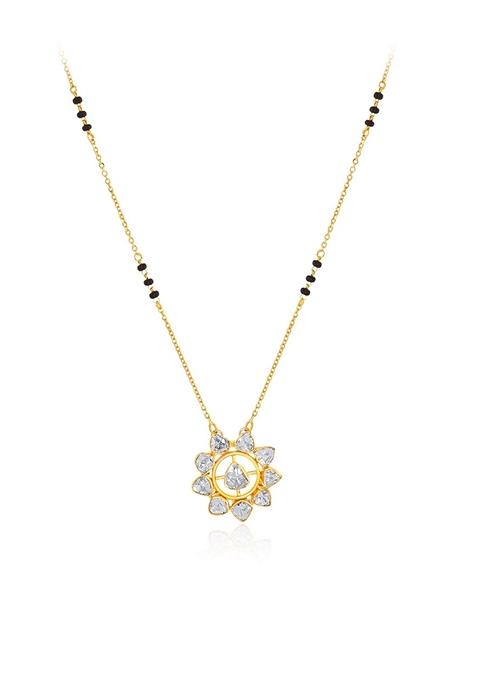 Indya X Senco Shiny Sunflower Polki Mangalsutra