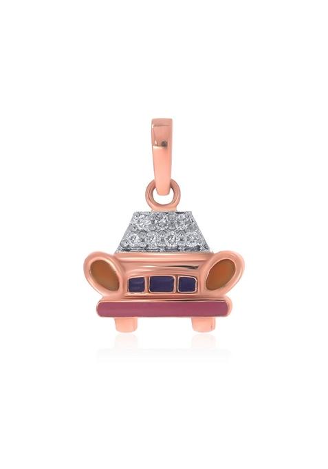 Indya X Senco Vroom Car Kids Diamond Pendant