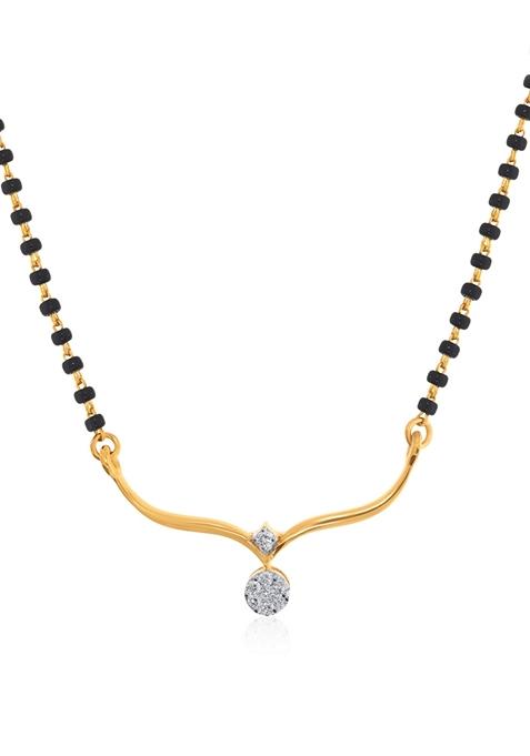 Indya X Senco Shimmer Of Union Diamond Mangalsutra