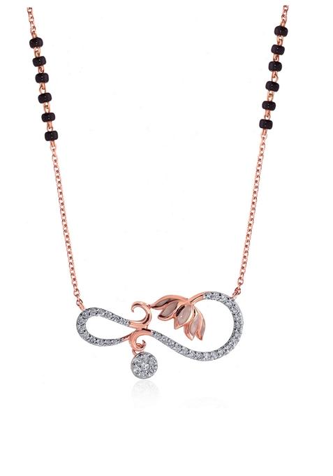 Indya X Senco Serene Swan Diamond Mangalsutra