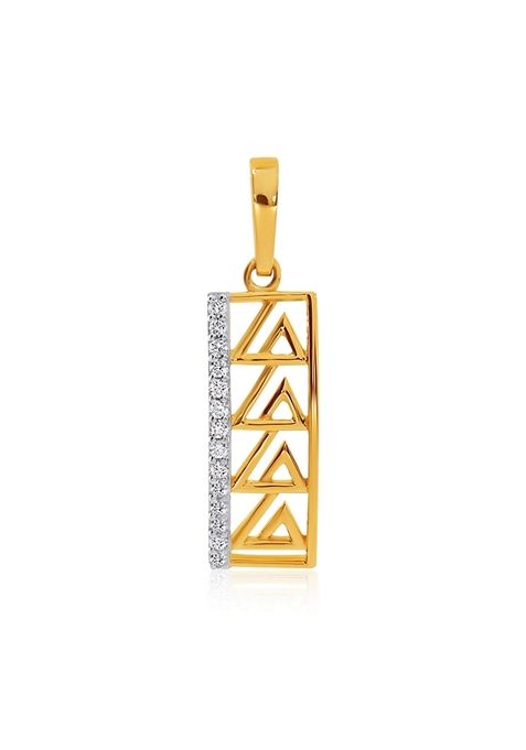 Indya X Senco Pyramidal Kin Diamond Pendant