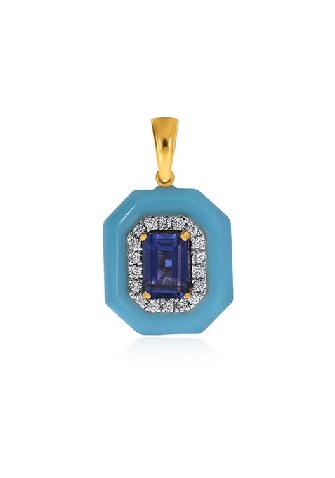 Indya X Senco Glow Of Paradise Diamond Pendant