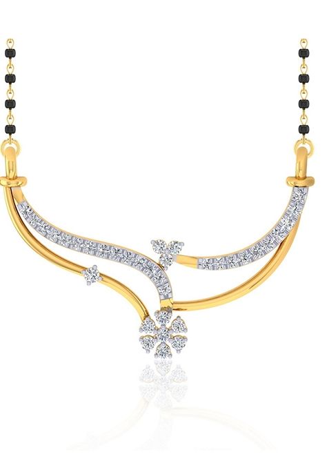 Indya X Senco Iridescent Glamour Diamond Mangalsutra