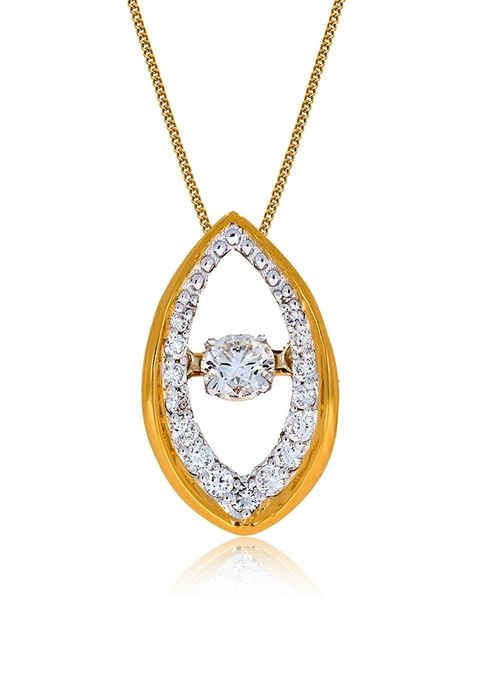 Indya X Senco Glamorous Charisma Diamond Pendant