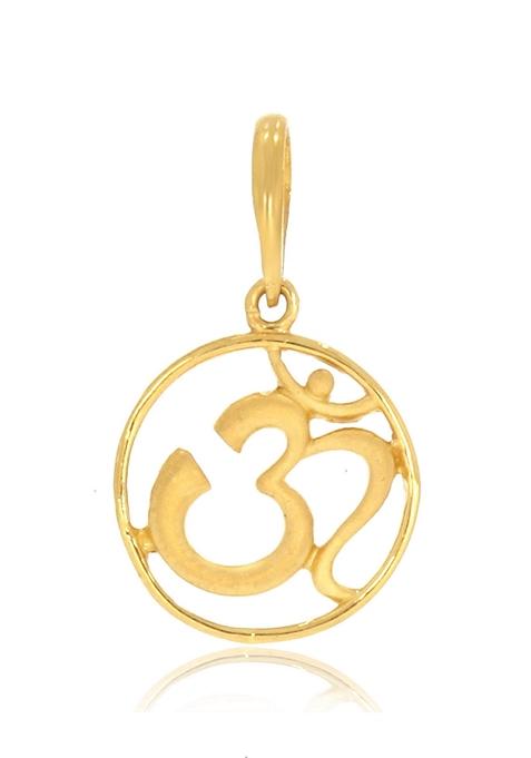 Indya X Senco Peaceful Om Crafted Gold Pendant