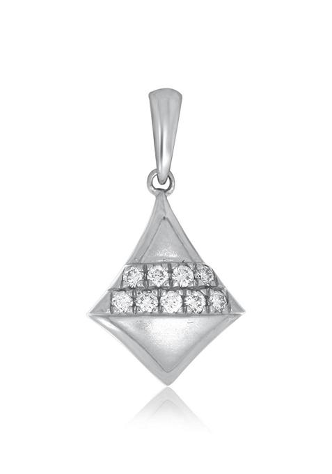 Indya X Senco Sparkling Kite Platinum Pendant