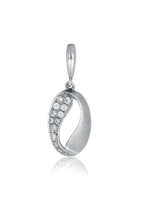 Indya X Senco Oval Flame Platinum Pendant