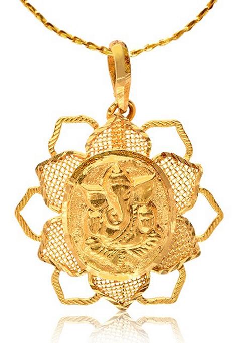 Indya X Senco Filigree Ganesha Pendant