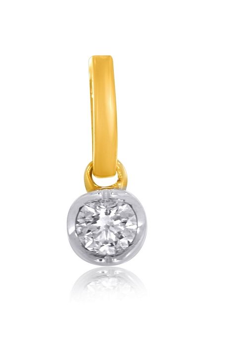 Indya X Senco Spherical Grace Solitaire Pendant