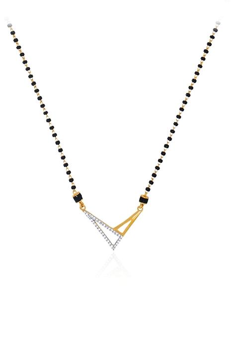 Indya X Senco Piercing Glimmer Gold Mangalsutra