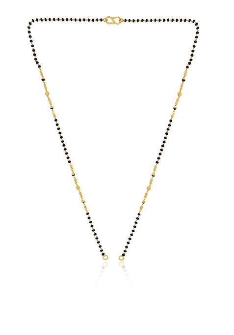 Indya X Senco Sleek Duo Brilliance Gold Mangalsutra Chain