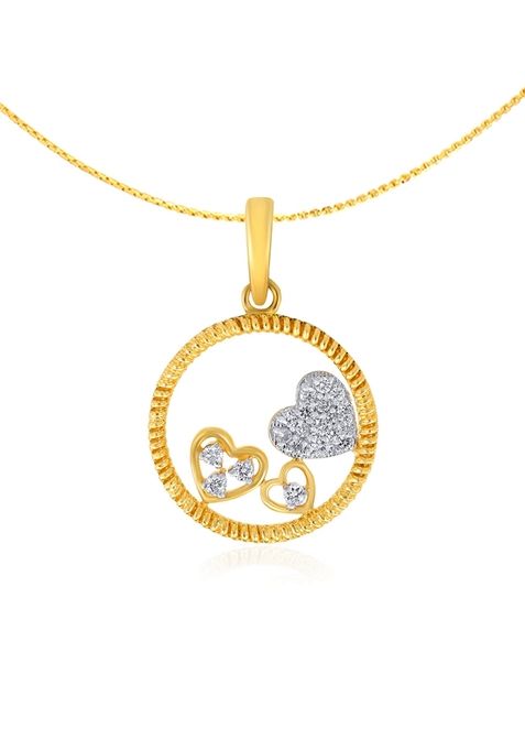 Indya X Senco Wish Of Sweetheart Diamond Pendant