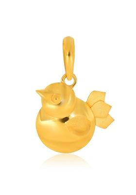 Indya X Senco Cute Little Birdie Kids Gold Pendant
