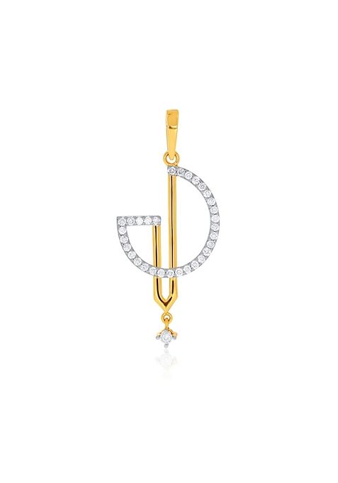 Indya X Senco Glamour Glow Diamond Pendant