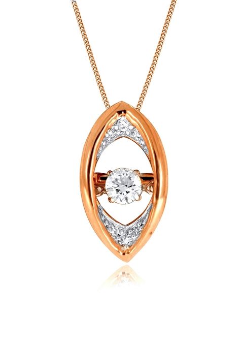 Indya X Senco Twinkling Eyes Diamond Pendant