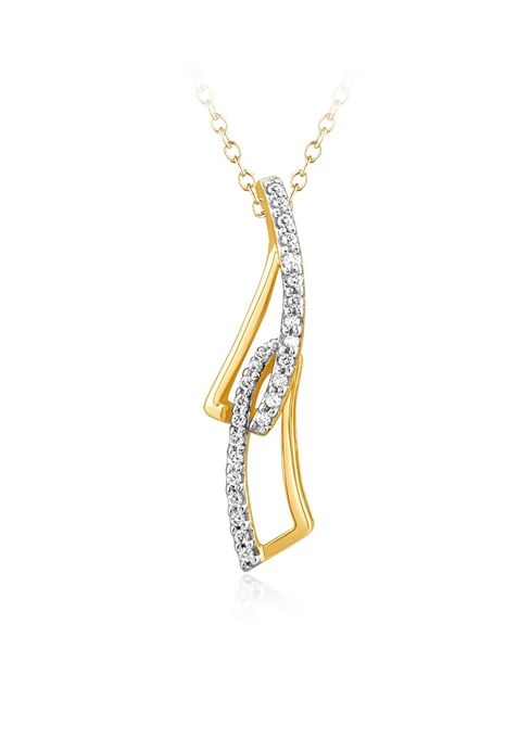 Indya X Senco Chic Statement Diamond Pendant