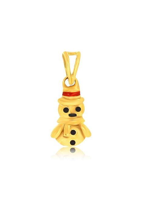 Indya X Senco Adorable Snow Doll Kids Gold Pendant