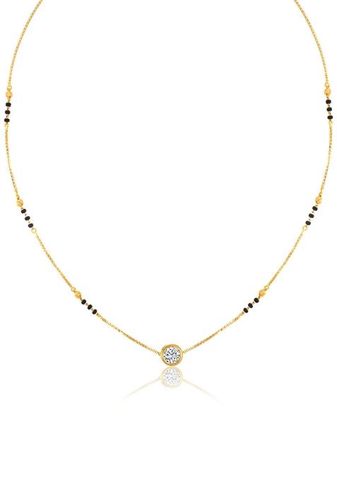 Indya X Senco Point Of Connection Gold Mangalsutra