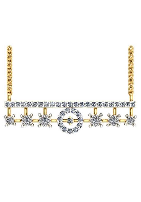 Indya X Senco Dreamy Spark Diamond Mangalsutra