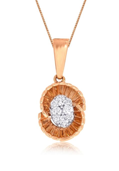 Indya X Senco Glow Within Diamond Pendant