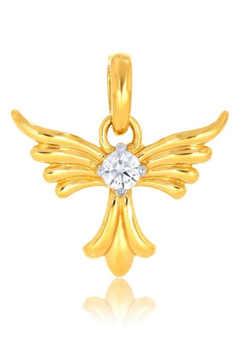 Indya X Senco Wings Of Delight Solitaire Pendant