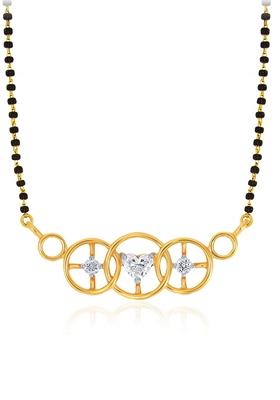 Indya X Senco Gold Game of Radiance Diamond Mangalsutra