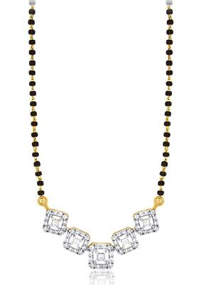 Indya X Senco Gold Tale of Dice Diamond Mangalsutra