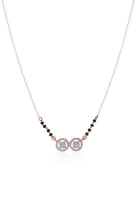 Indya X Senco Gold Connecting Duo Diamond Mangalsutra