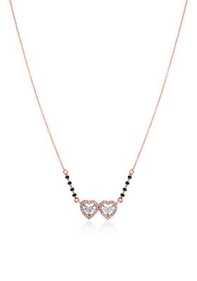 Indya X Senco Gold Radiant Sweethearts Diamond Mangalsutra