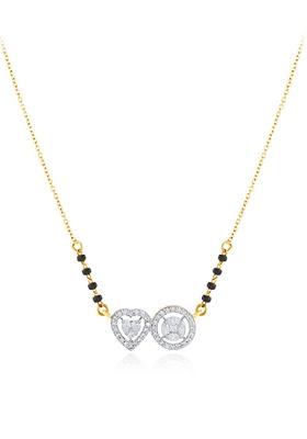 Indya X Senco Gold Fashionable Adore Diamond Mangalsutra