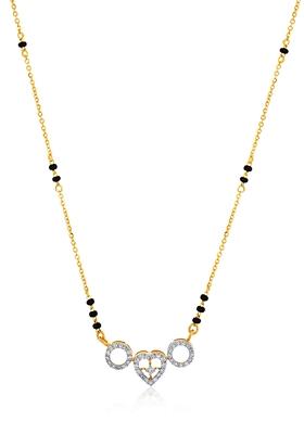 Indya X Senco Gold Love Dazzle Diamond Mangalsutra