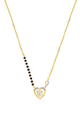 Indya X Senco Gold Sweetheart Aura Diamond Mangalsutra